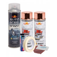 Kit complet reparatie si vopsire jante culoare Cupru Metalic, V2 Kit complet reparatie si vopsire jante culoare Cupru Metalic, V2