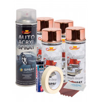 Kit complet reparatie si vopsire jante culoare Cupru Metalic, V4 Kit complet reparatie si vopsire jante culoare Cupru Metalic, V4