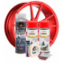 Kit complet reparatie si vopsire jante culoare Rosu Fluorescent, V2 [2]