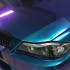 Folie auto Cameleon Albastru/Violet pentru colantare integrala, Termoplastica, cu tehnologie 
