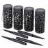 Set 4 lampi solare de gradina cu picior si agatatoare tip 