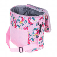 Geanta termoizolanta pentru picnic sau plaja, capacitate 11l, culoare Roz cu flori Geanta termoizolanta pentru picnic sau plaja, capacitate 11l, culoare Roz cu flori
