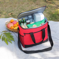 Geanta termoizolanta pentru picnic sau plaja, capacitate 16l, culoare Rosie Geanta termoizolanta pentru picnic sau plaja, capacitate 16l, culoare Rosie