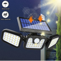 Lampa Solara LED, reglabila, model TRIO, cu senzor crepuscular si senzor de miscare Lampa Solara LED, reglabila, model TRIO, cu senzor crepuscular si senzor de miscare