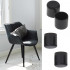 Set 4 buc. protectii anti-zgarieturi picioare scaun, diametru 19mm, culoare neagra [2]