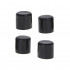 Set 4 buc. protectii anti-zgarieturi picioare scaun, diametru 19mm, culoare neagra [3]