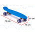 Skateboard Penny Board pentru copii cu roti din cauciuc, iluminate LED, culoare Albastra [3]