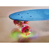 Skateboard Penny Board pentru copii cu roti din cauciuc, iluminate LED, culoare Albastra [5]