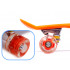 Skateboard Penny Board pentru copii cu roti din cauciuc, iluminate LED, culoare Orange [4]