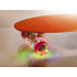 Skateboard Penny Board pentru copii cu roti din cauciuc, iluminate LED, culoare Orange [5]