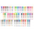Set 140 piese, Pixuri cu gel multicolor cu sclipici (glitter) [4]