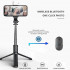 Set 3in1, Selfie Stick cu Lampa LED si Trepied, conectare Bluetooth, alimentare USB [6]