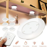 Set 6 Lampi LED Wireless, autoadezive, cu telecomanda, pentru iluminat scari sau mobilier Set 6 Lampi LED Wireless, autoadezive, cu telecomanda, pentru iluminat scari sau mobilier