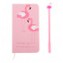 Set Cadou pentru Copii, Caiet cu Flamingo finisat cu piele ecologica + Pix cu Flamingo [3]