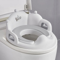Colac WC, adaptor toaleta pentru copii dotat cu spatar si manere, dimensiune 40 cm, culoare Alb