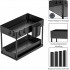 Organizator multifunctional pentru chiuveta cu recipient de depozitare glisant, utilizabil in bucatarie sau baie dimensiuni, 40 x 23 x 32 cm, culoare Neagra [6]