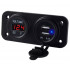Panou electric suplimentar impermeabil pentru vehicule Off Road, ATV, SSV, tensiune 12-24V, 2 x USB si Voltmetru [2]