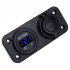 Panou electric suplimentar impermeabil pentru vehicule Off Road, ATV, SSV, tensiune 12-24V, 2 x USB si Voltmetru [3]