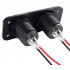Panou electric suplimentar impermeabil pentru vehicule Off Road, ATV, SSV, tensiune 12-24V, 2 x USB si Voltmetru [4]