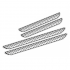 Set 4 bucati protectie praguri universale culoare crom si negru diamond [2]