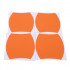 Set 4 bucati protectie zgarieturi manere usa din autocolant carbon 3D Orange [2]