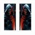 Set 2 stickere decorative pentru stalpii usilor, print autoadeziv de inalta rezolutie, dimensine 2 buc x 50 x 22 cm , cod: AVX-SSU-25 [2]