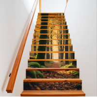 Sticker decorativ pentru scari interioare, print autoadeziv de inalta rezolutie, dimensine 200 x 124 cm, cod: AVX-STAIRS-09