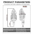 Set 2 lampi Semnalizare Moto, model T-SHAPE ARROW, tensiune 12V [4]