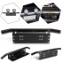 Bullbar aluminiu vopsit in camp electrostatic cu suport numar si proiectoare pentru vehicule offroad, culoare Neagra [3]