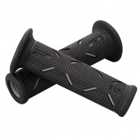 Set 2 buc. Manere Moto/ATV din cauciuc antiderapant, universale, culoare Neagra