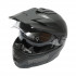 Casca motocross integrala, negru mat cu viziera transparenta si ochelari de soare marimea XL, model LION [2]