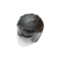 Casca moto tip jet neagra cu viziera transparenta si ochelari de soare marimea XL, model Urban Casca moto tip jet neagra cu viziera transparenta si ochelari de soare marimea XL, model Urban