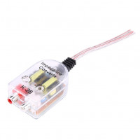 Convertor nivel semnal Hi-Low STEREO cu intrare 2 x RCA