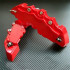 Set 2 ornamente pentru etrieri, marime L, culoare Rosie [2]