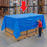 Prelata Impermeabila cu ochiuri metalice de prindere, dimensiune 4,0m x 5,0m, densitate 80g/m2, culoare albastra Prelata Impermeabila cu ochiuri metalice de prindere, dimensiune 4,0m x 5,0m, densitate 80g/m2, culoare albastra
