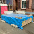 Prelata Impermeabila cu ochiuri metalice de prindere, dimensiune 4,0m x 5,0m, densitate 80g/m2, culoare albastra [4]