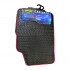 Covorase Auto Universale, din cauciuc sintetic moale, culoare Neagra cu dunga Rosie [2]