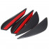 Set 4 buc. aripioare ornamentale bara tuning, culoare neagra [3]