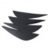 Set 4 buc. aripioare ornamentale bara tuning, culoare neagra [4]