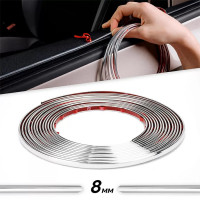 Rola Ornament autoadeziv, 8mm x 15m, culoare Crom SILVER Rola Ornament autoadeziv, 8mm x 15m, culoare Crom SILVER
