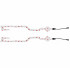 Set 2 benzi LED pentru iluminare casca moto, culoare alba, telecomanda cu fir, alimentare baterii [3]