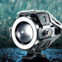 Proiector LED cu Lupa, Angel Eye ALB si Devil Eye RED, alimentare 12V, pentru Off-Road, ATV, SSV, UTV Proiector LED cu Lupa, Angel Eye ALB si Devil Eye RED, alimentare 12V, pentru Off-Road, ATV, SSV, UTV