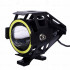 Proiector LED cu Lupa, Angel Eye ALB si Devil Eye RED, alimentare 12V, pentru Off-Road, ATV, SSV, UTV [2]