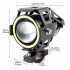 Proiector LED cu Lupa, Angel Eye ALB si Devil Eye RED, alimentare 12V, pentru Off-Road, ATV, SSV, UTV [5]