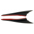 Set 2 aripioare ornamentale bara tuning, model SHARK, finisaj Carbon [3]