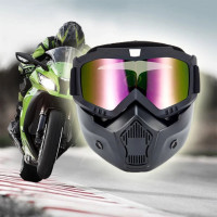 Masca de Protectie cu Ochelari Detasabili, cu destinatie Moto, ATV, SSV, QUAD Masca de Protectie cu Ochelari Detasabili, cu destinatie Moto, ATV, SSV, QUAD