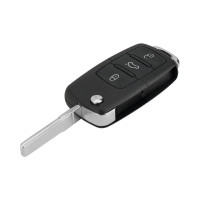 ​Carcasa Telecomanda Auto cu 3 butoane si lamela inclusa, compatibila Volkswagen, Skoda, Seat