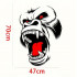 Set 2 stickere autoadezive Tuning in doua culori, model 