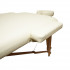 Masa de masaj pliabila, 3 zone, cadru lemn, spuma 5cm, inaltime 55-76cm, piele ecologica, dimensiuni 60x213cm, culoare Crem [10]