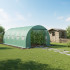 Solar de gradina, dimensiune 500x300x200cm, folie verde PE cu plasa 140g/mp UV, 1 usa, 10 ferestre, teava otel galvanizat de 19mm [2]